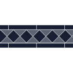 classic geometric tiled border